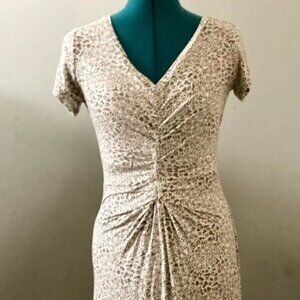 Athleta v-neck ruched front dress small